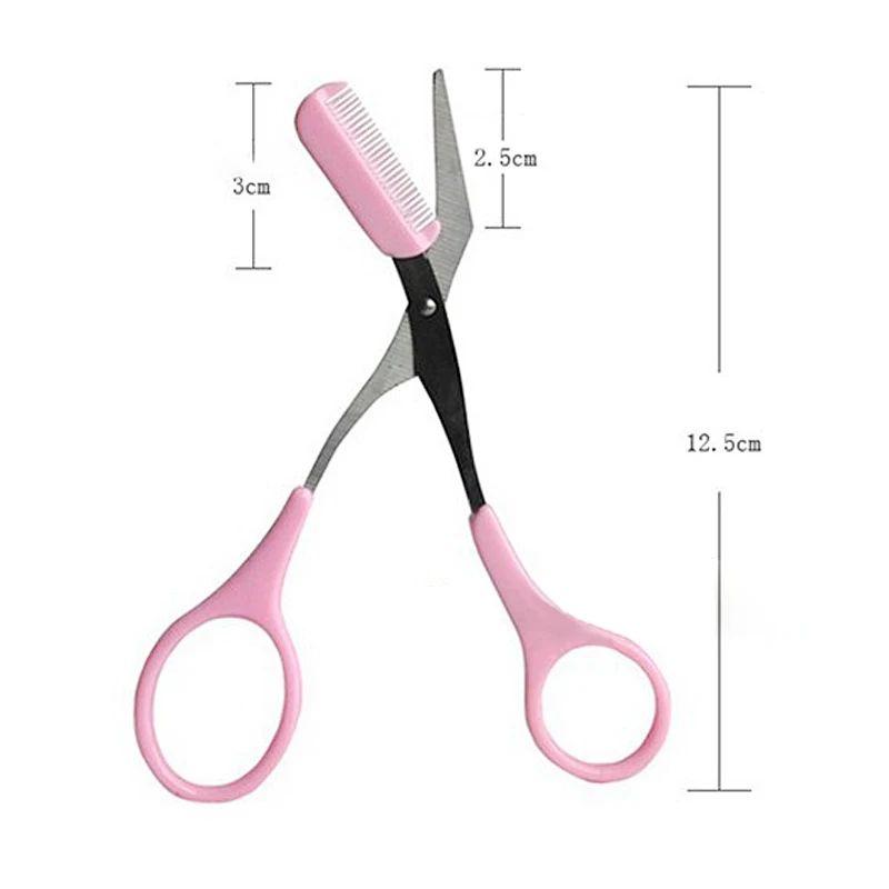 Горячий профессиональный триммер для бровей ножницы волос расческа ресниц