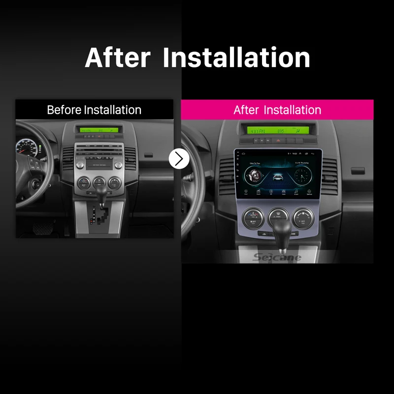 Seicane Android 8.1 GPS-навигация Радио для 2005-2010 старой Mazda 5 HD сенсорный экран 1024*600