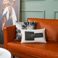 luxury modern throw pillowcase high precision jacquard cushion covers abstract geometric home car hotel decorative pillows case