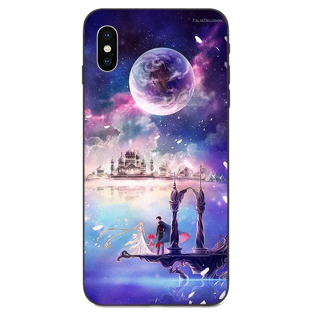 Чехол Sailor Moon для Xiaomi Redmi Mi Note 2 3S 8 9 Lite SE Pro черный мягкий силиконовый чехол из ТПУ |