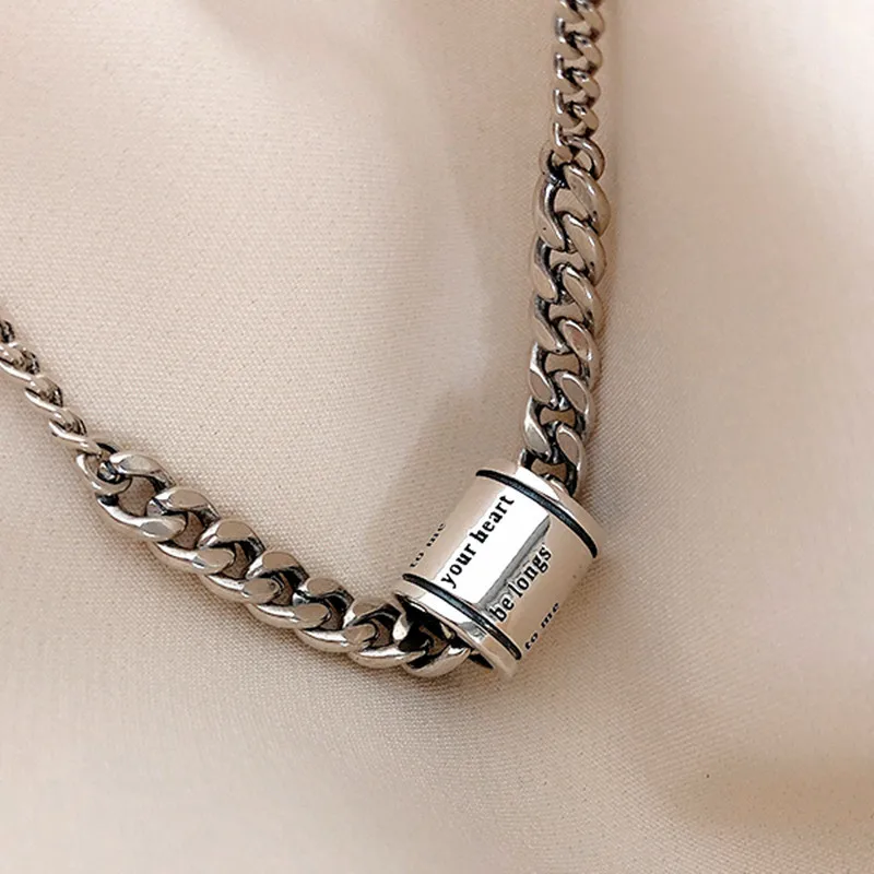 YIZIZAI Fashion Silver Color Tiny Dainty Necklace Letter Round bead pendant Jewelry for Women Girlfriend Gift | Украшения и