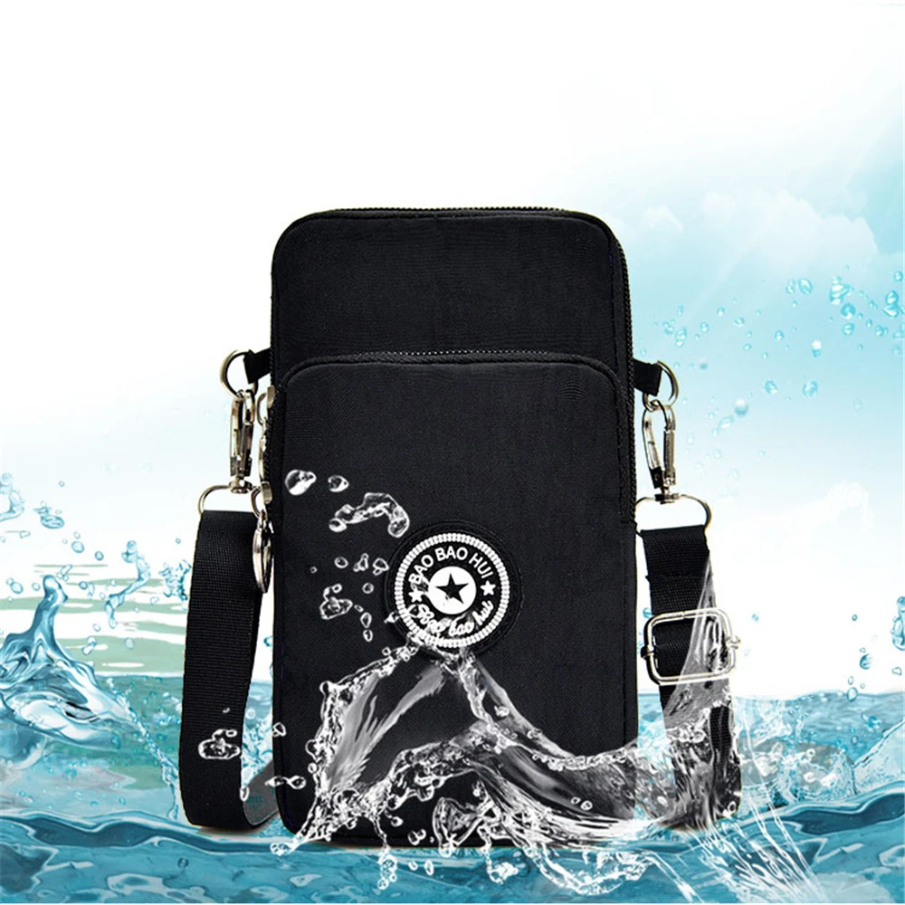 universal print phone bag for samsung iphone huawei xiaomi wallet case outdoor arm shoulder cover phone pouch pocket free global shipping