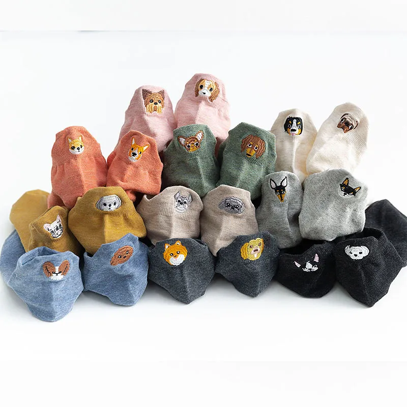 Женские милые хлопковые носки новинка забавная лодка с закрытым носком Туфли на