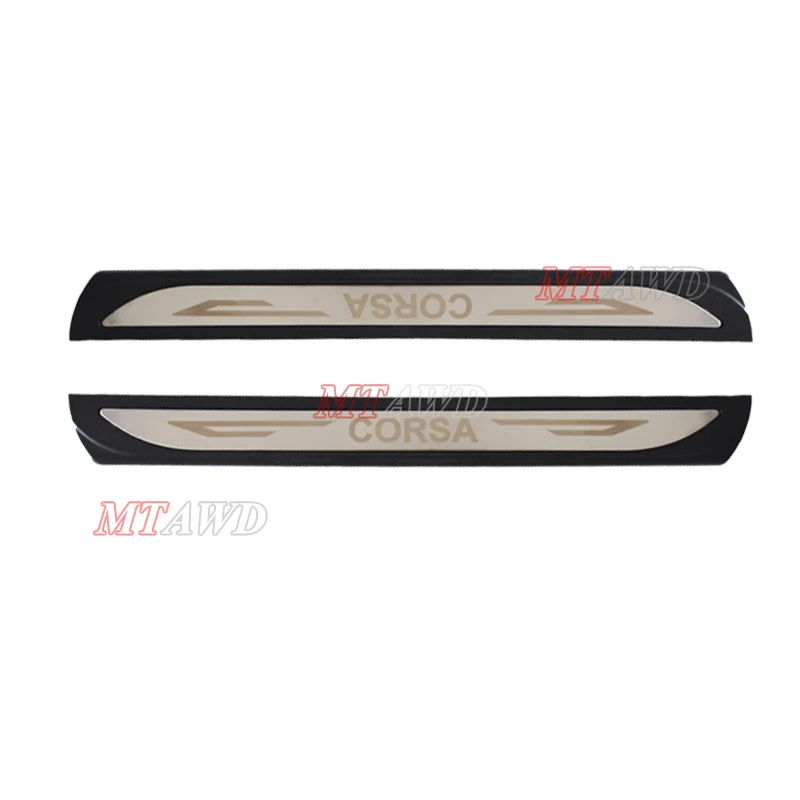 

For Vauxhall Corsa 2014-2018 2019 Accessory Stainless Door Sill Kick Scuff Plate Protector Trim Guard Cover Pedal Car Styling