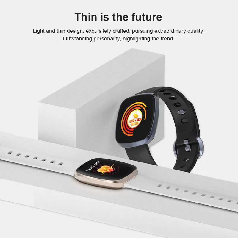 Умный Браслет Полный сенсорный экран 2.5D изогнутый фитнес-трекер Смарт-браслет