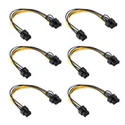 Адаптер для кабеля питания, 6-8 контактов (6-2 контакта), PCI-E (гнездо-гнездо), силовой кабель для графического процессора, 0,5 м, адаптер для кабеля питания, 156 шт.