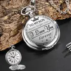 Винтажные кварцевые механические карманные часы для моего сына, роскошные подарки для мальчиков, детские часы, полностью металлический алхимик