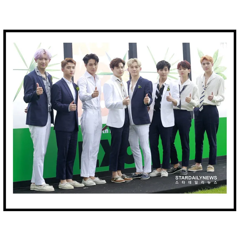 Постер EXO hd белая фотобумага ПЕЧАТЬ домашний постер украшение живопись купить 3