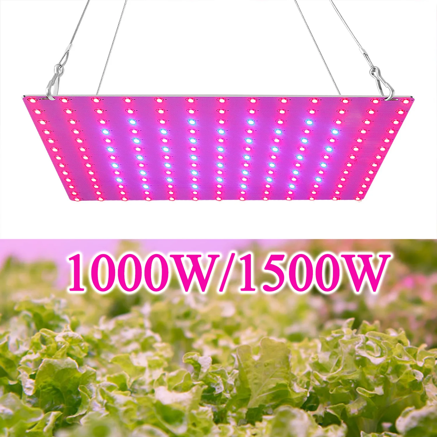 

1000W 1500W Grow Light Panel LED Full Spectrum Phytolamp AC 85-265V Growth Plants Tent for Seedling Flower Succulent Vegetable