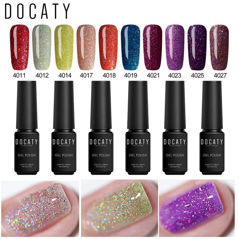 Docaty 2020 новый неоновый Гель-лак 7 мл для ногтей инструменты маникюра блеск Vernis