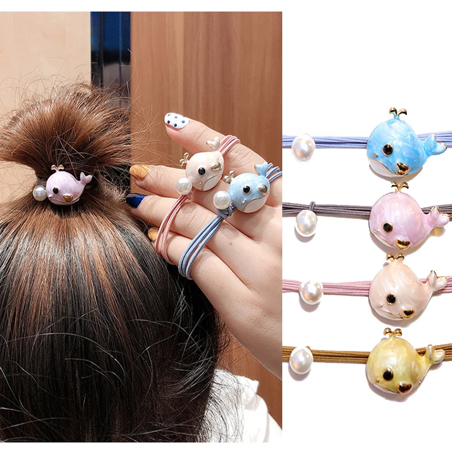 Girls Sweet Cute Elastic Hair Bands Princess Ponytail Holder Gum For Scrunchies Headband Rubber Band Kids Accessories | Украшения и
