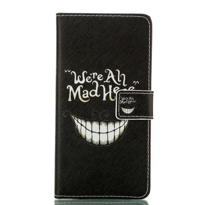 Smile Teeth Чехол для Fundas huawei P9 Lite Mini P10 P8 Lite Y3 Y5 Honor 8 9 чехол с тигром, совой, ветровым колокольчиком, роскошный откидной Чехол DP26F - Цвет: Smile Teeth