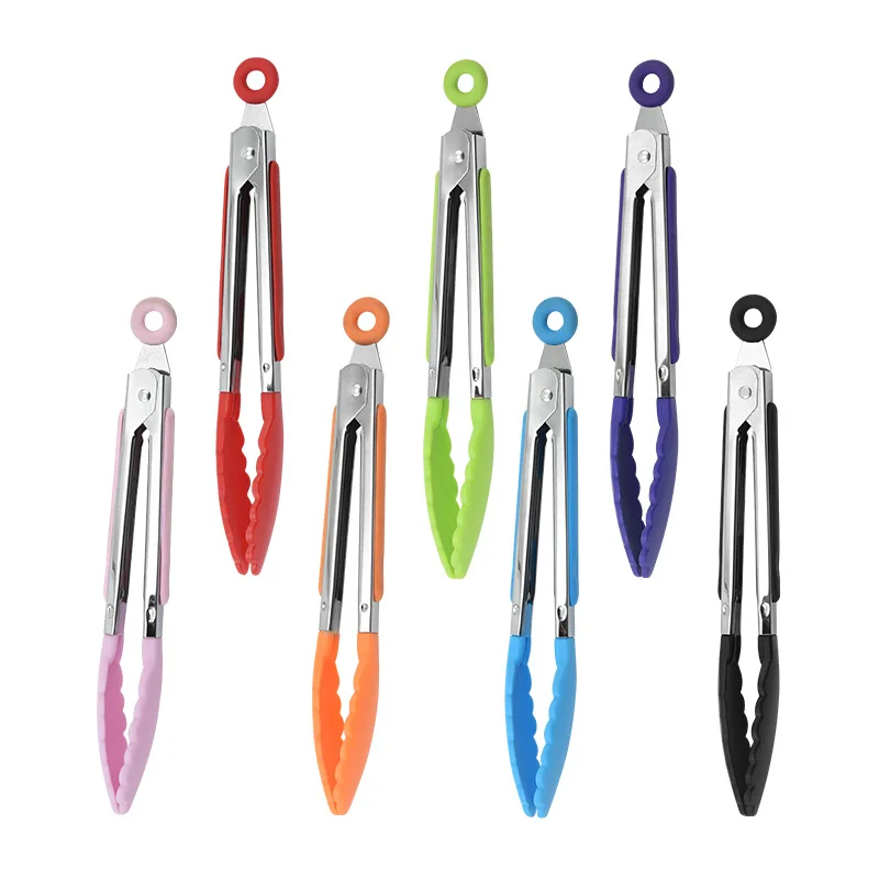 

Фонарь из нержавеющей стали, 9-дюймовый пищевой зажим для буфета, внешний зажим для барбекю и барбекю, технические гаджеты