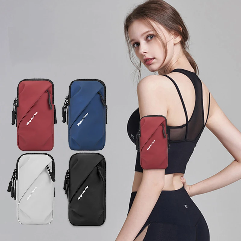 Phone Armband Gym Phone Holder for Arm Smartphone Pouches Arm Bag, Waterproof Armband Cell Phone Holder for Running, Sports