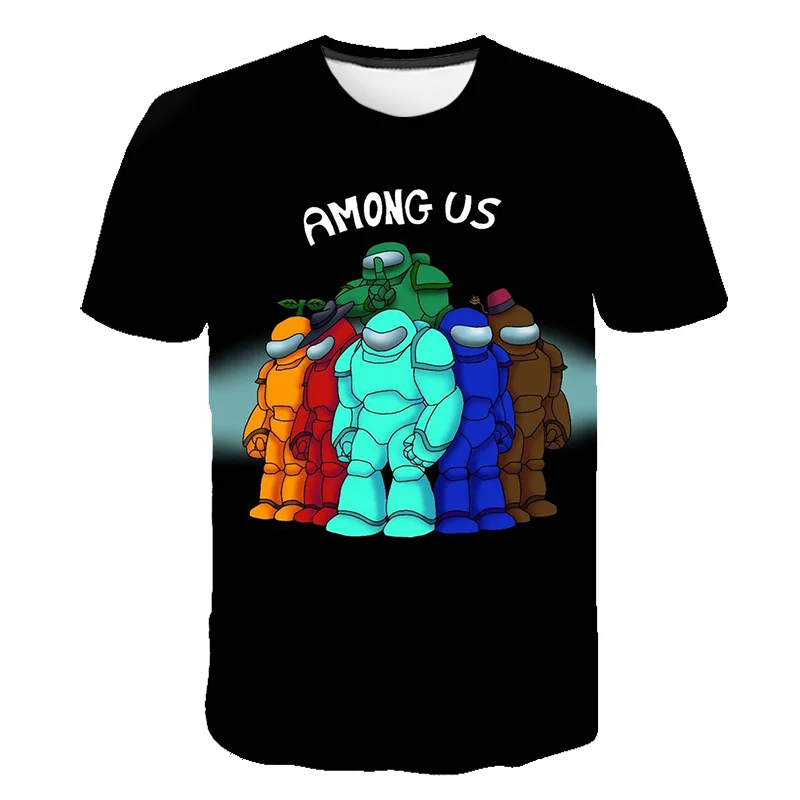 

Summer Among Us White T-shirt 3D Video Game O-Neck Kids Short Sleeve Girls Clothes Tee Unisex Streetwear Fashion Child Costume