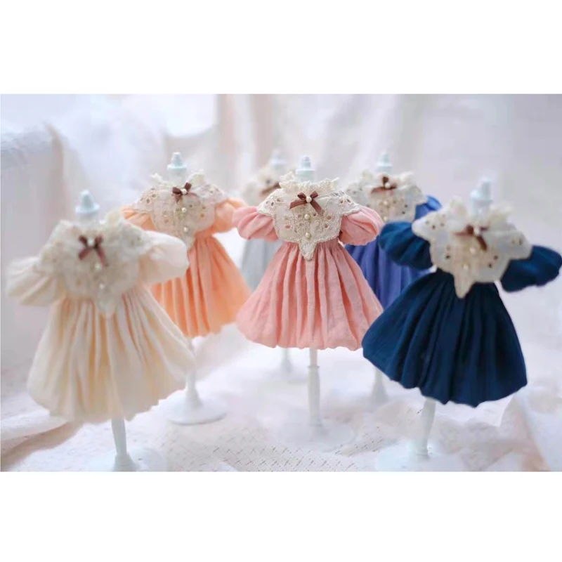 

Kawaii Doll Dress 5 Color 1/6 BJD Doll Clothes Outift for Blythe/Yosd Dolls Azone S Body Obitsu Doll OB24 Doll Dress Outfit