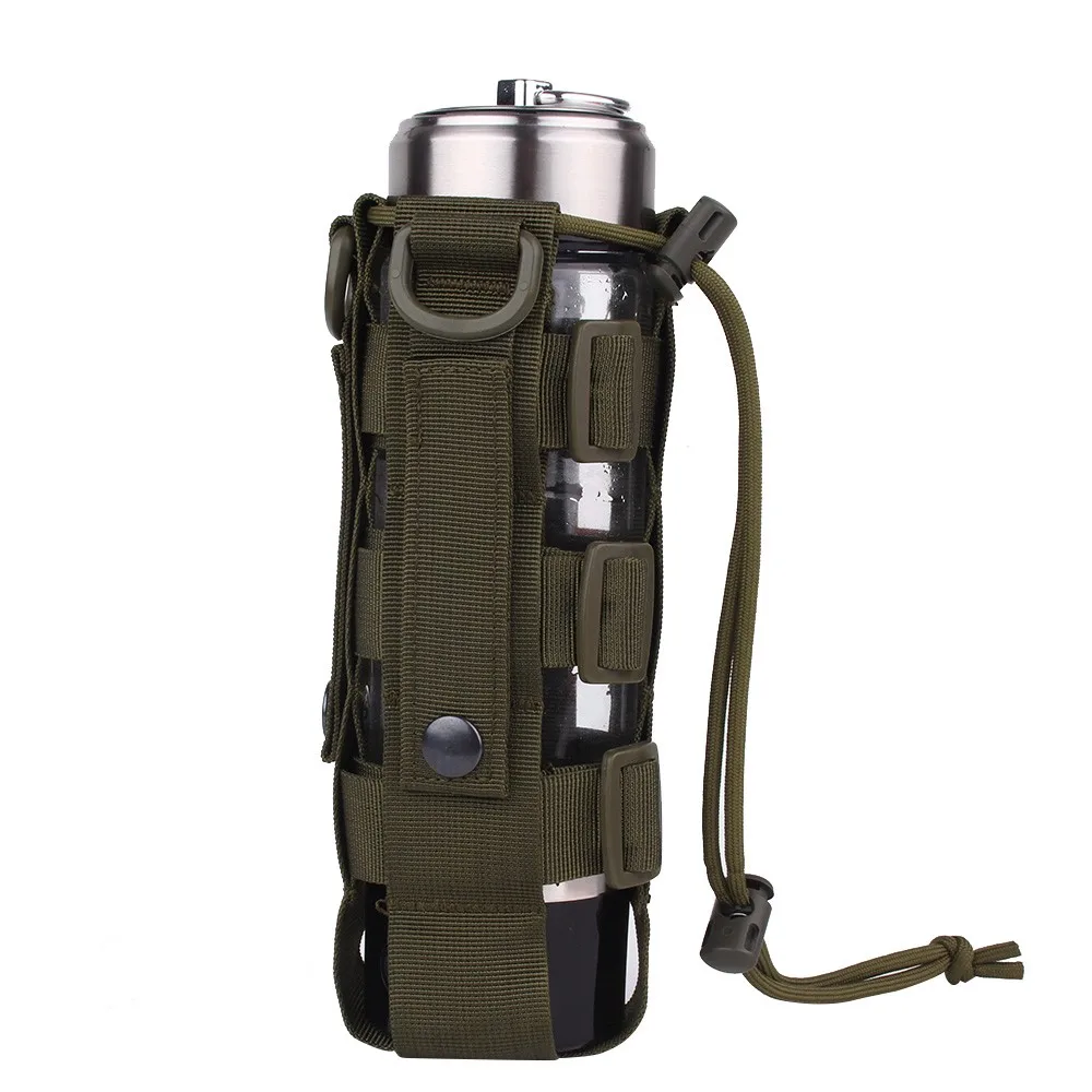 Molle Чехол для бутылки воды 600D тактический армейский чехол для чайника аксессуары для кемпинга страйкбол охотничий дамп капля сумка для воды кобура - Цвет: 2-Green