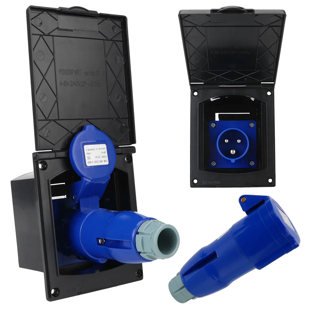 

Штепсельная розетка с крышкой для жилого автофургона, Морская водонепроницаемая 220-240 в 16 А, внешний смывающий крюк, главная входная розетка для автодома