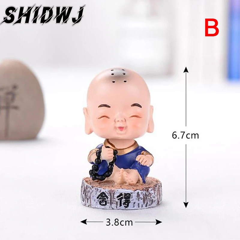 

16 styles Car Accessories Little Cute Monk Sculptures Interior Monks Buddha Statues Creative Car Home Decoration Ornaments