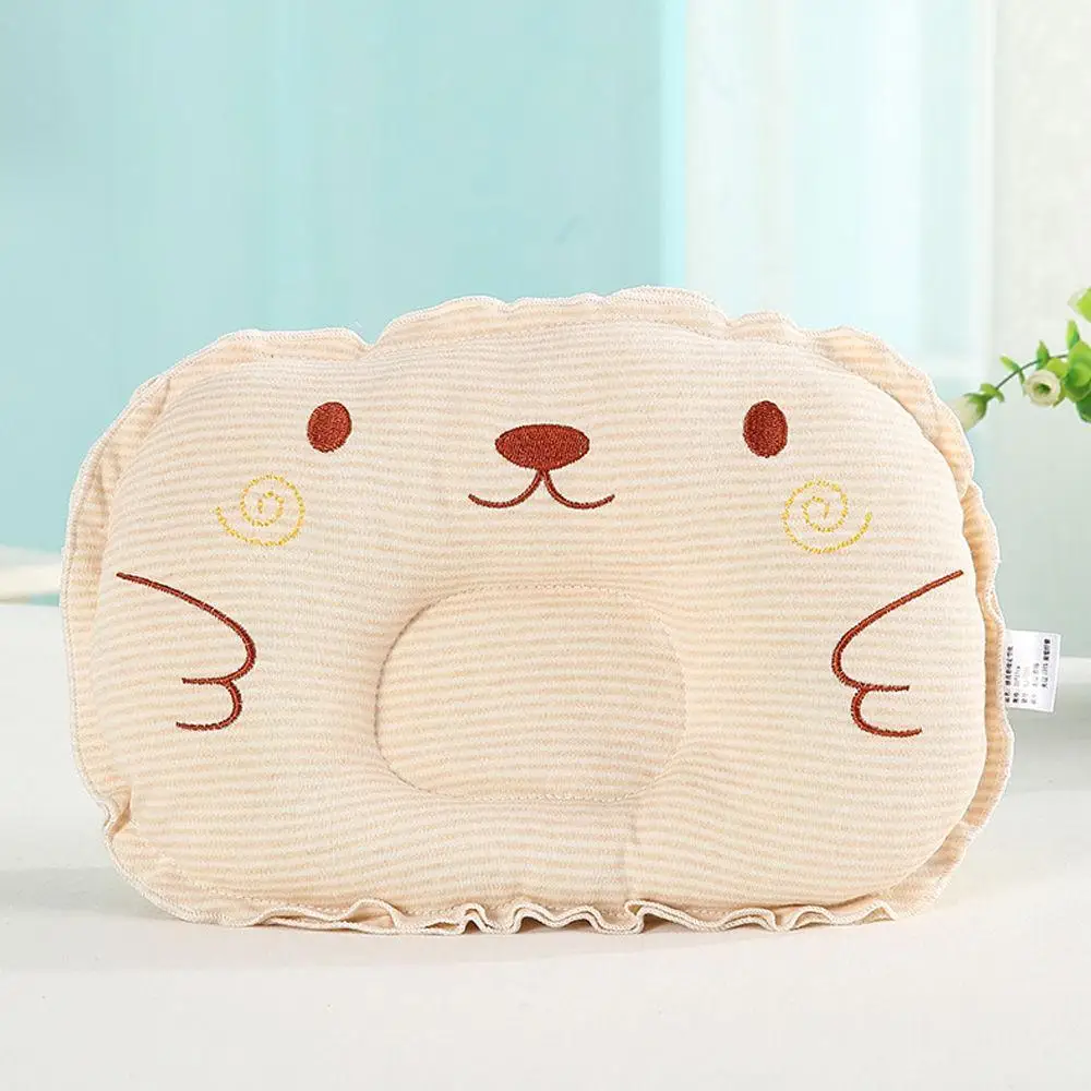 Coj&iacute;n de cabeza plana para beb&eacute; reci&eacute;n nacido, almohada para dormir antivuelco, posicionador, bonito-4