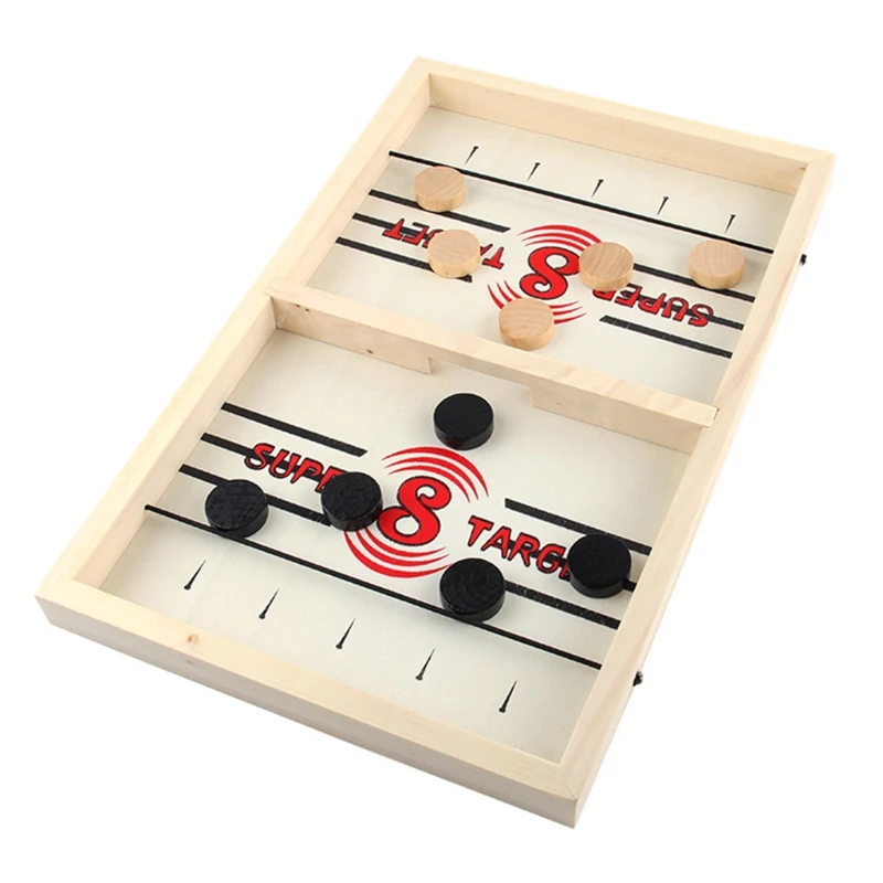 

Table Hockey DIY Fast Sling Puck Board Game Parent-child Interactive Party Fun Family Tabletop Toys for Children Adults