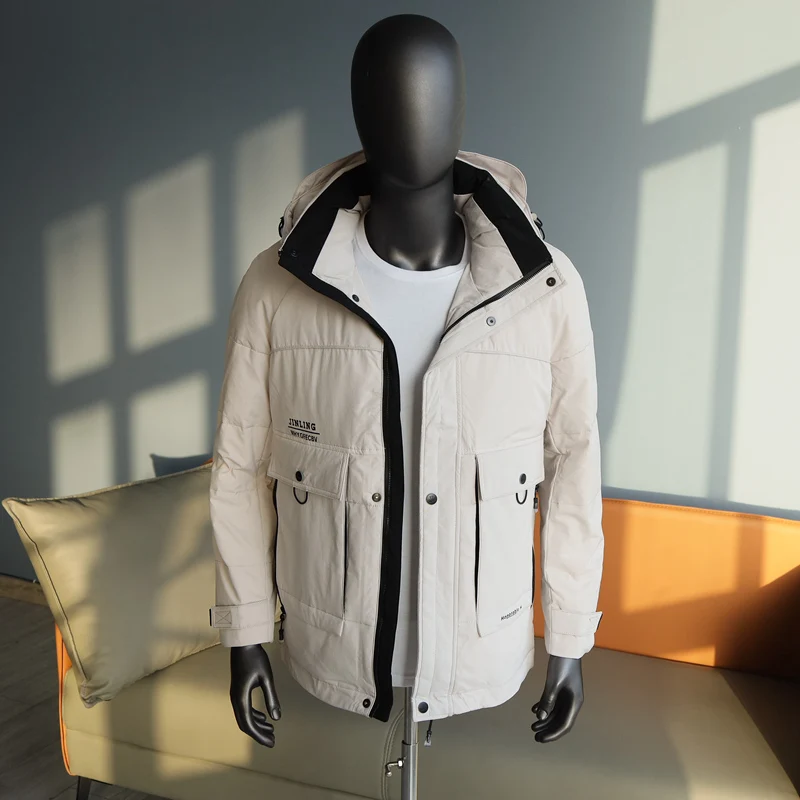 2021 Men's Windbreaker Coat & Jacket Duck Down Clothing Waterproof Male Winter Outerwear Clothing Hooded Plus Oversized XXXXXL