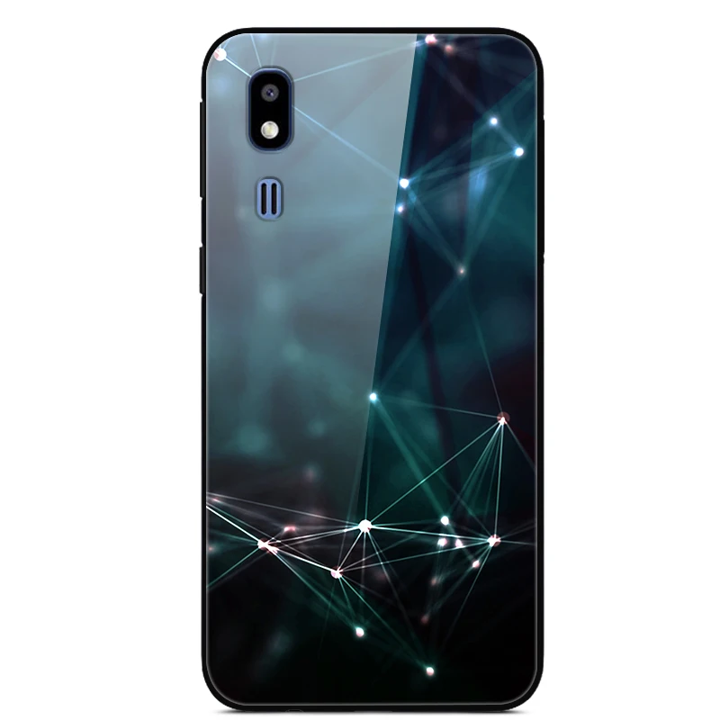 Для Samsung Galaxy A50 A70 A10 A20E A30 A40 A80 A90 A20 E Роскошная задняя крышка из закаленного стекла
