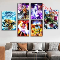 one piece luffy japanese anime canva poster cartoon children room decor wall art picture modern home living room decor cuadros