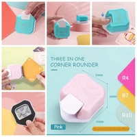3 in1 mini corner trimmer r4r7r10mm round corner punch cutter for card photo paper invitations laminating scrapbooking punch