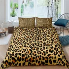 Роскошные комплекты постельного белья для детей и подростков с 3D леопардовым принтом, удобный пододеяльник, наволочка, домашний текстиль, одинарный, королевский и большой размеры