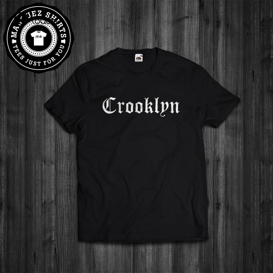 

Summer Style Fashion T Shirt Crooklyn Brooklyn New York Nyc Hip Hop Gangsta Rap Big Tee Shirt Custom aldult Teen unisex unisex