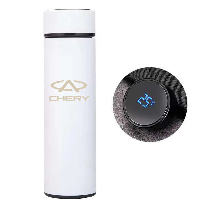 

500ML Intelligent Thermos For Chery QQ Tiggo 3 T11 A1 A3 A5 Temperature Display Customize Logo Stainless Steel Vacuum Water Cup