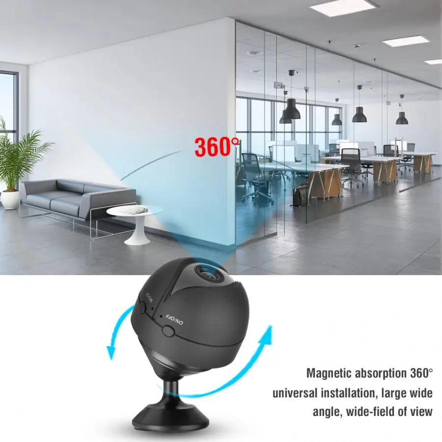 Мини камера 1080P с Wi Fi HD видео в реальном времени микро секретным ночным видением беспроводной IP пульт