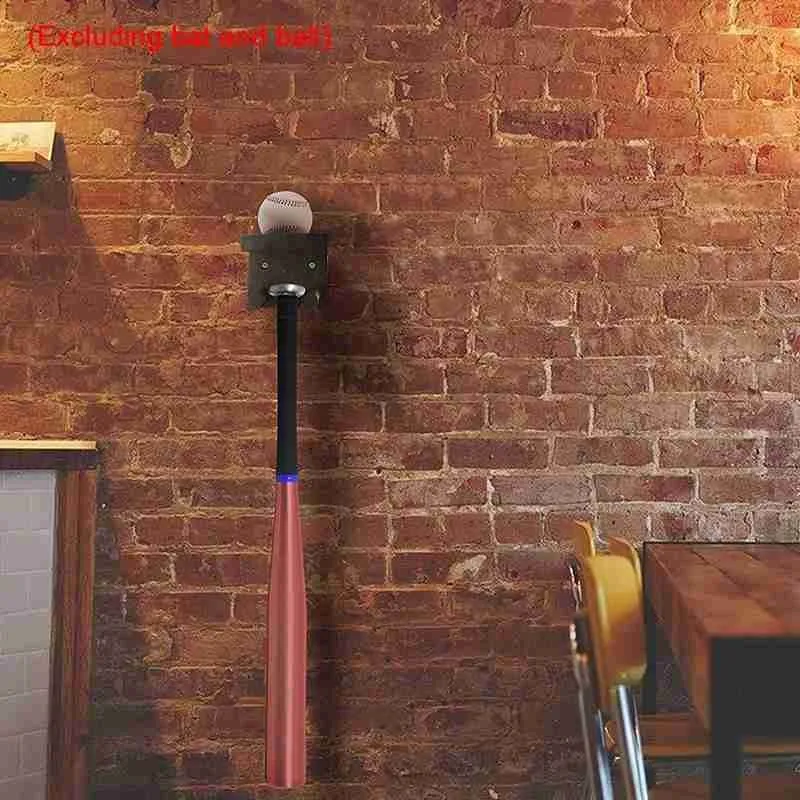 Деревянный настенный держатель для бейсбольной биты портативный Софтбола