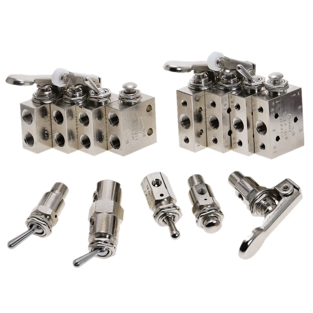 

1pcs Air Pneumatic Mechanical Valve TAC2-31V 3P 3S 4V 4P Pneumatic Button Switch Valve