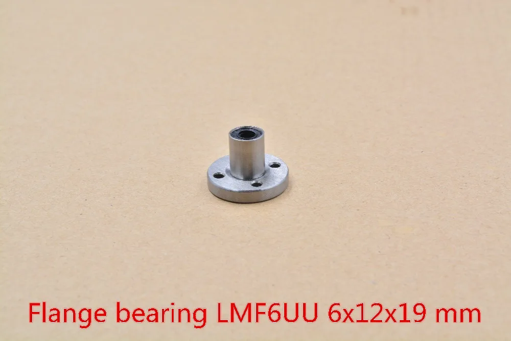 

LMF6UU 6mmx12mmx19mm round flange linear ball bearing bushing for rod shaft cnc part 1pcs