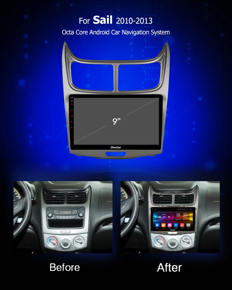 Ownice carplay 360 Pano ram a DSP Android9.0 64G ROM 4G RAM автомобильный DVD видео плеер LTE SPDIF для Chevrolet Sail 2010