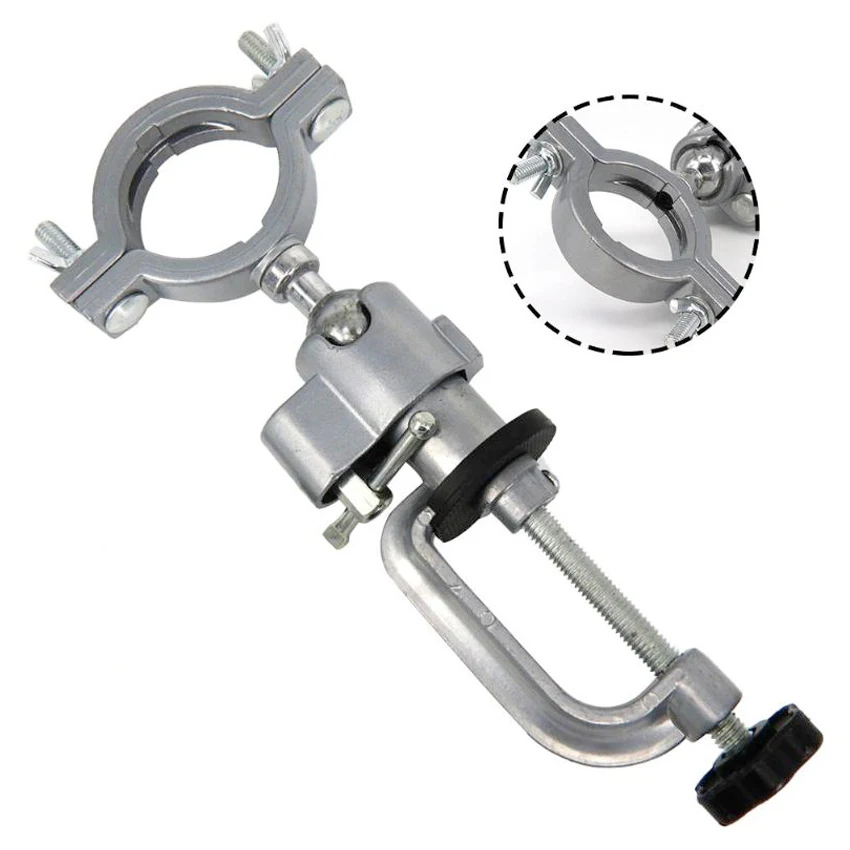 

2-In-1 360 Degree Rotating Table Vise Multifunctional Aluminium Alloy Swivel Bench Vise Clamp Electric Drill Stand Rotating Tool