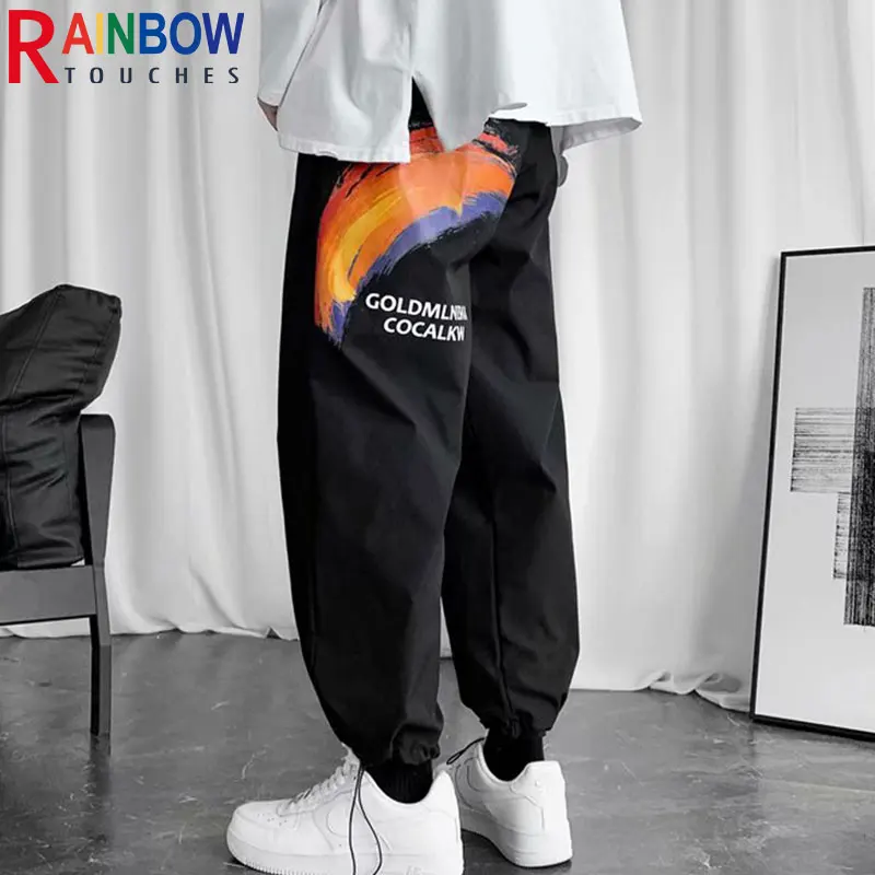 

Rainbowtouches Fashion Classic New Brand Men's Pants High Street Trousers Loose Straight Concise Style Overalls Superior Quality