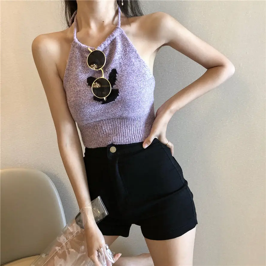 

Women's summer new tight stretch long leg hot pants