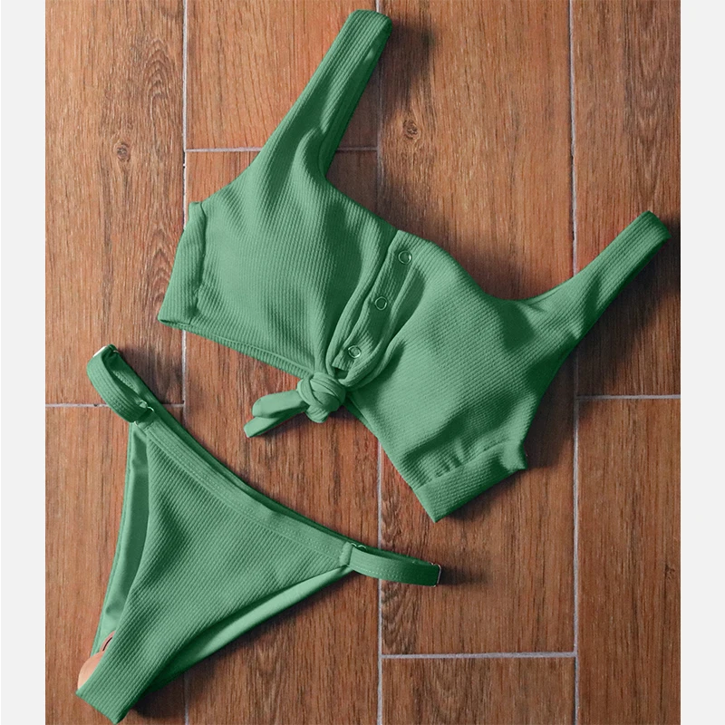 Бандажный/красный/Бразильский/сексуальный/бикини 2021 купальник пуш ап женский из