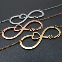 personalized heart infinity necklace name jewelry gift for mom friendship name necklace