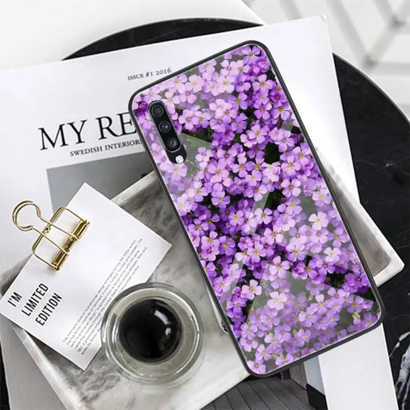 

Most beautiful purple Phone Case For Xiaomi mi 6 8 8Lite For Redmi 6 Note7 PRO 5 Tempered glass