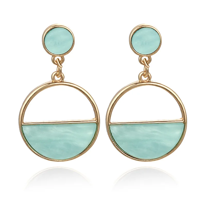 

Fashion Simple Hollow Round Earrings for Women Charm Geometric Pendant Drop Earrings Romantic Ear Jewelry Pendientes Mujer Moda