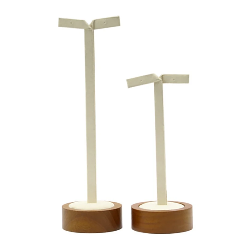 

2Pcs T-Bar Earring Ear Studs Display Stand Earring Organizer Hanging Holder Display Stand Jewelry Display Stand
