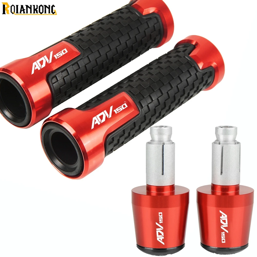 

Ручки для руля мотоцикла, ручки, наконечник руля, крышка, резиновые + алюминиевые аксессуары, для скутера Honda ADV150 ADV 150 2018 2019 2020