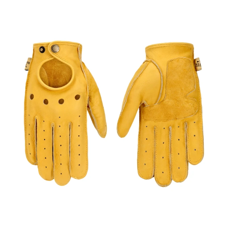 

Touch Screen Motorcycle Gloves Summer Breathable Reverse Stitched Motorbike Riding Retro Fashionable Glove F19A