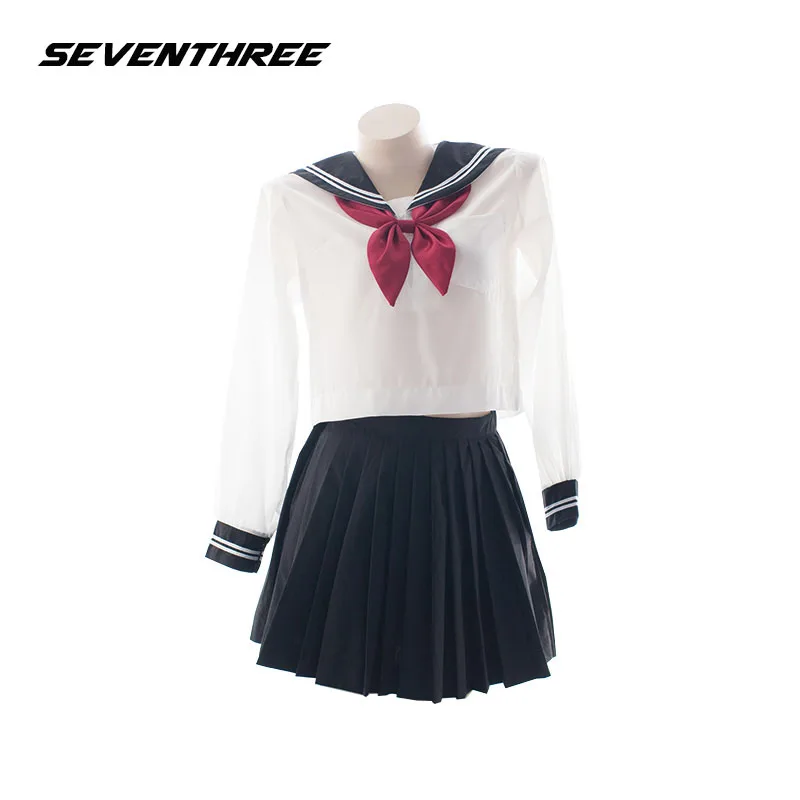 

Student Uniform Cosplay Transparent Lingerie School Girl Erotic Costume Women's Miniskirt Sailor Outfit