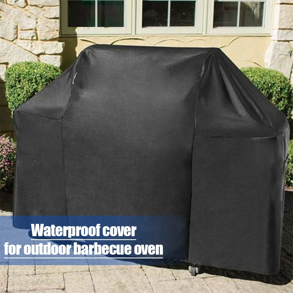

BBQ Cover Waterproof Barbecue Protective Cover Dustproof Windproof Heavy Duty BBQ Grill Protection Outdoor Kitchen Accessories