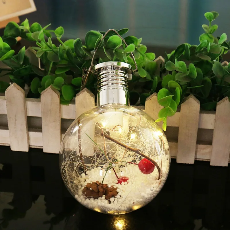 Солнечный Шар Медный провод Рождественская елка подвесные светильники с